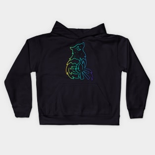 Howling Camp Fire - camping Kids Hoodie